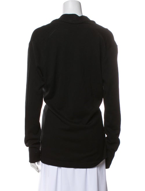 St. John Silk V-Neck Sweater
