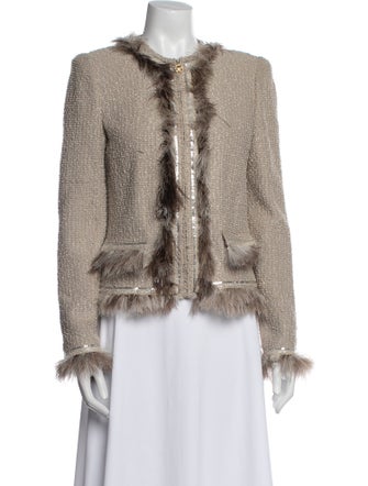 St. John Tweed Pattern Evening Jacket