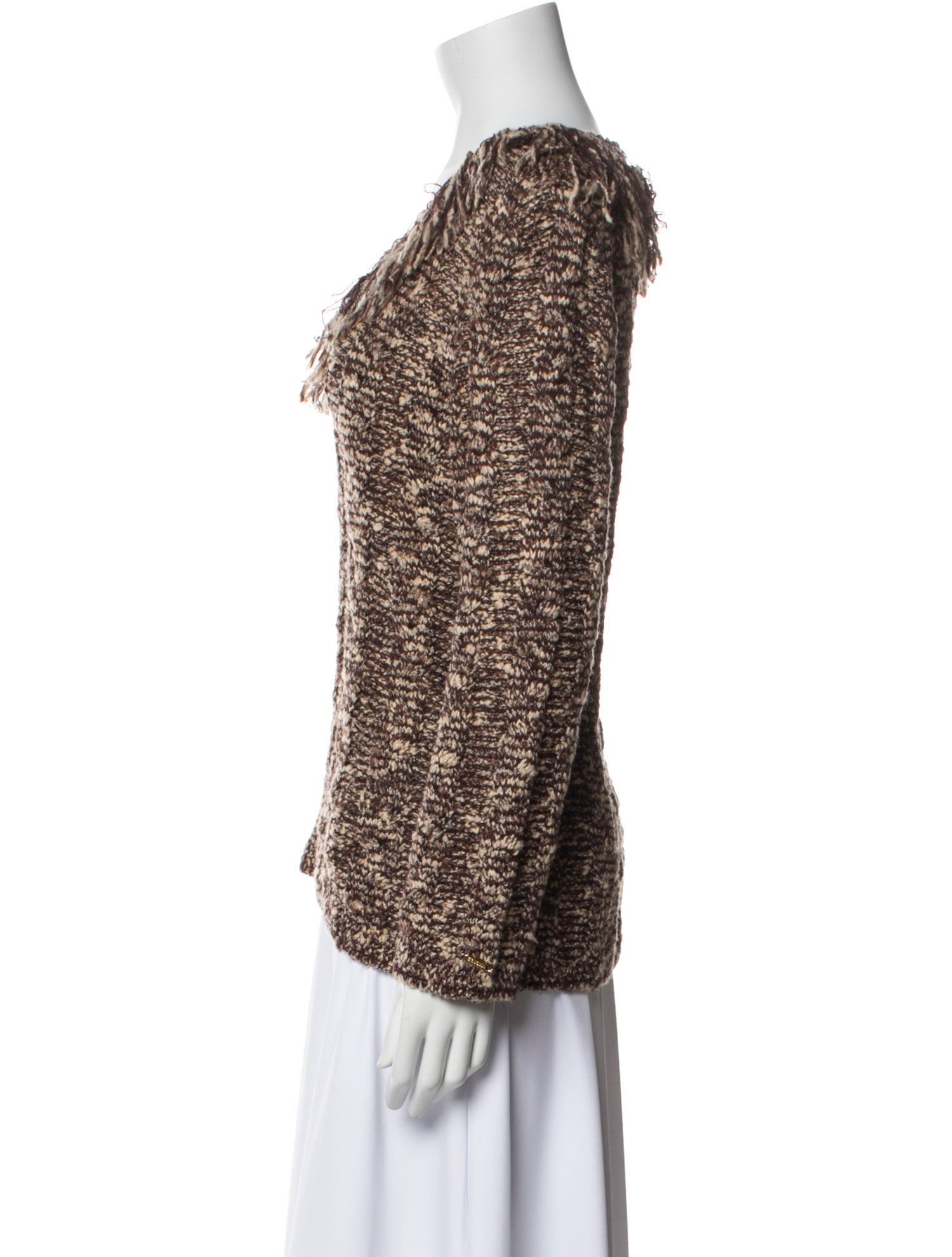 St. John Wool Printed Blouse