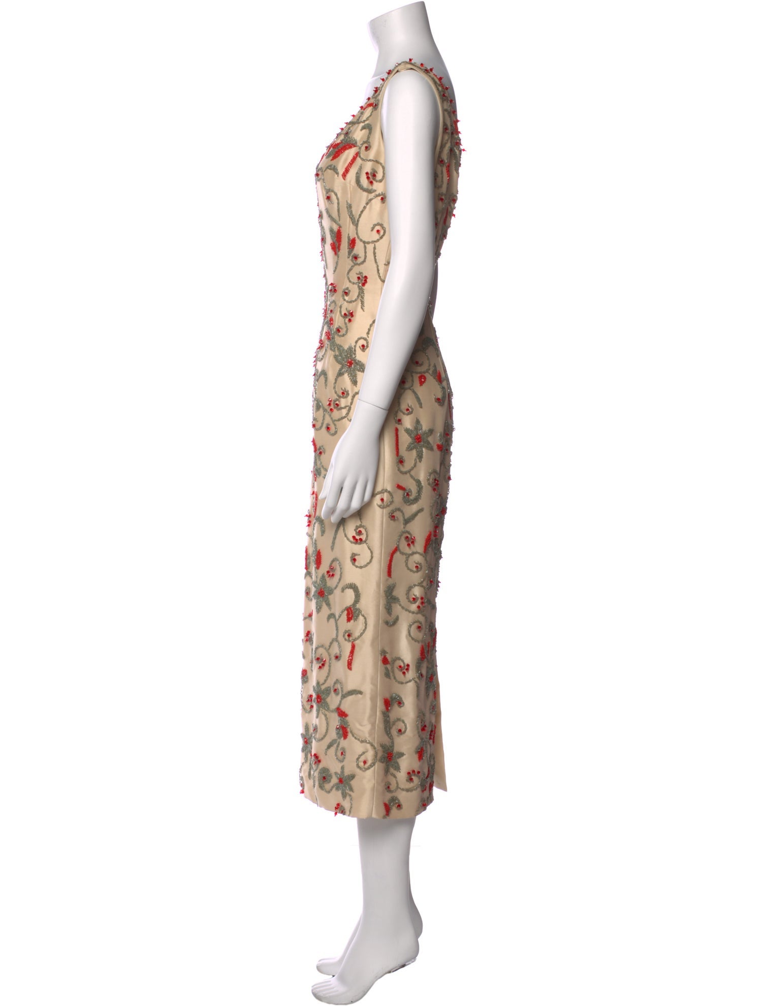 St. John Silk Long Dress