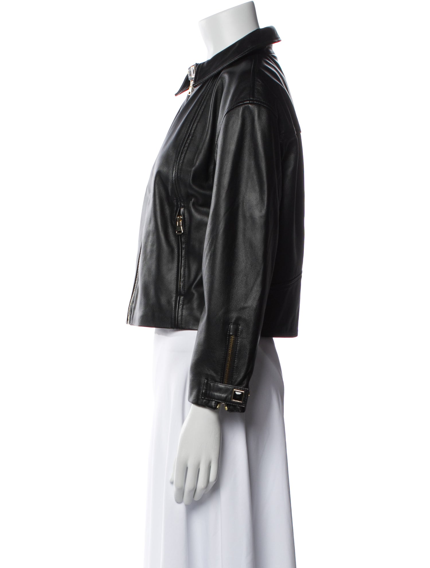 St. John Leather Biker Jacket