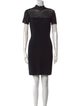 St. John Mock Neck Mini Dress