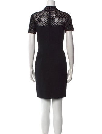 St. John Mock Neck Mini Dress