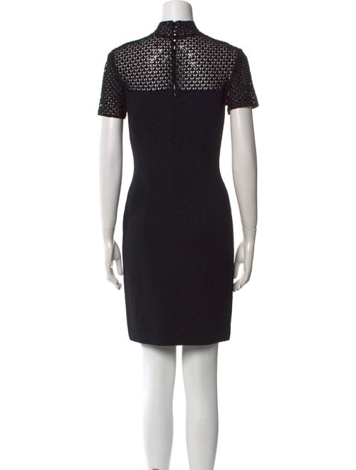 St. John Mock Neck Mini Dress