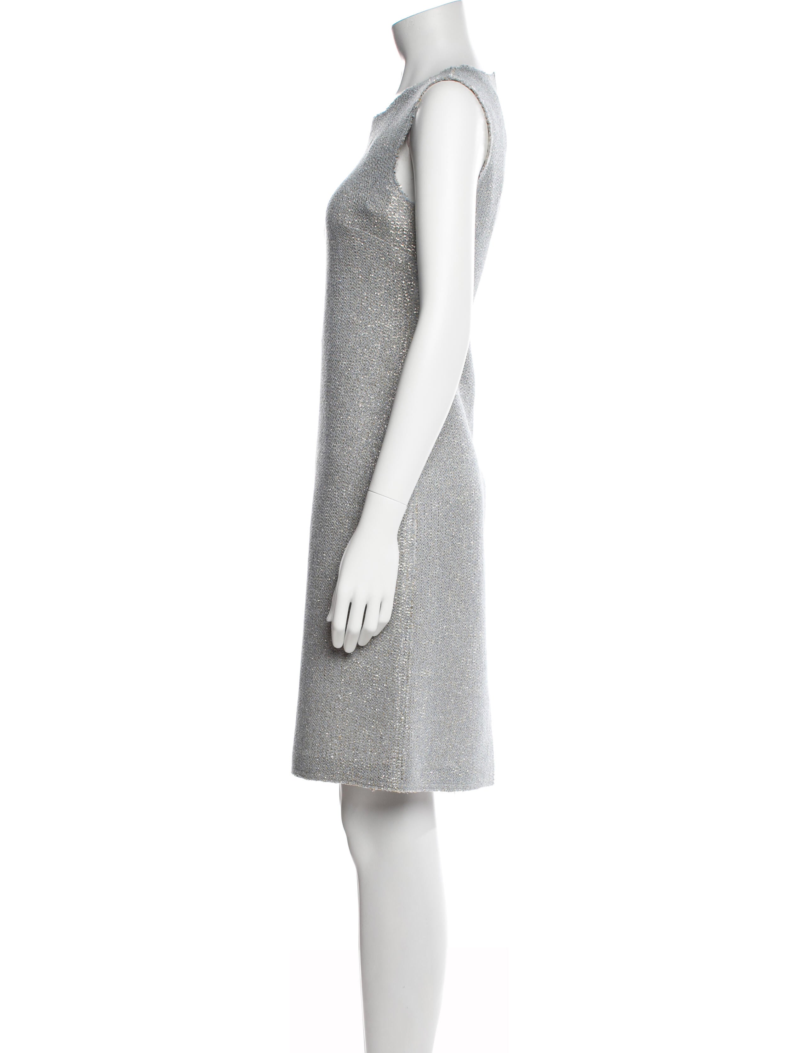 St. John Bateau Neckline Knee-Length Dress w/ Tags