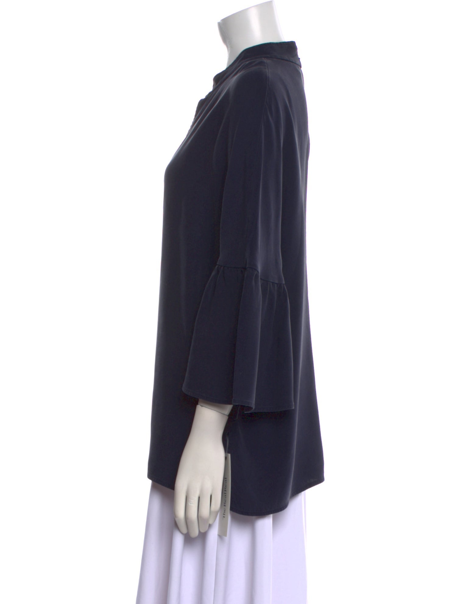 St. John Silk V-Neck Blouse