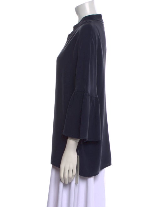 St. John Silk V-Neck Blouse