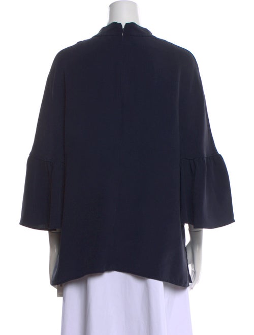 St. John Silk V-Neck Blouse