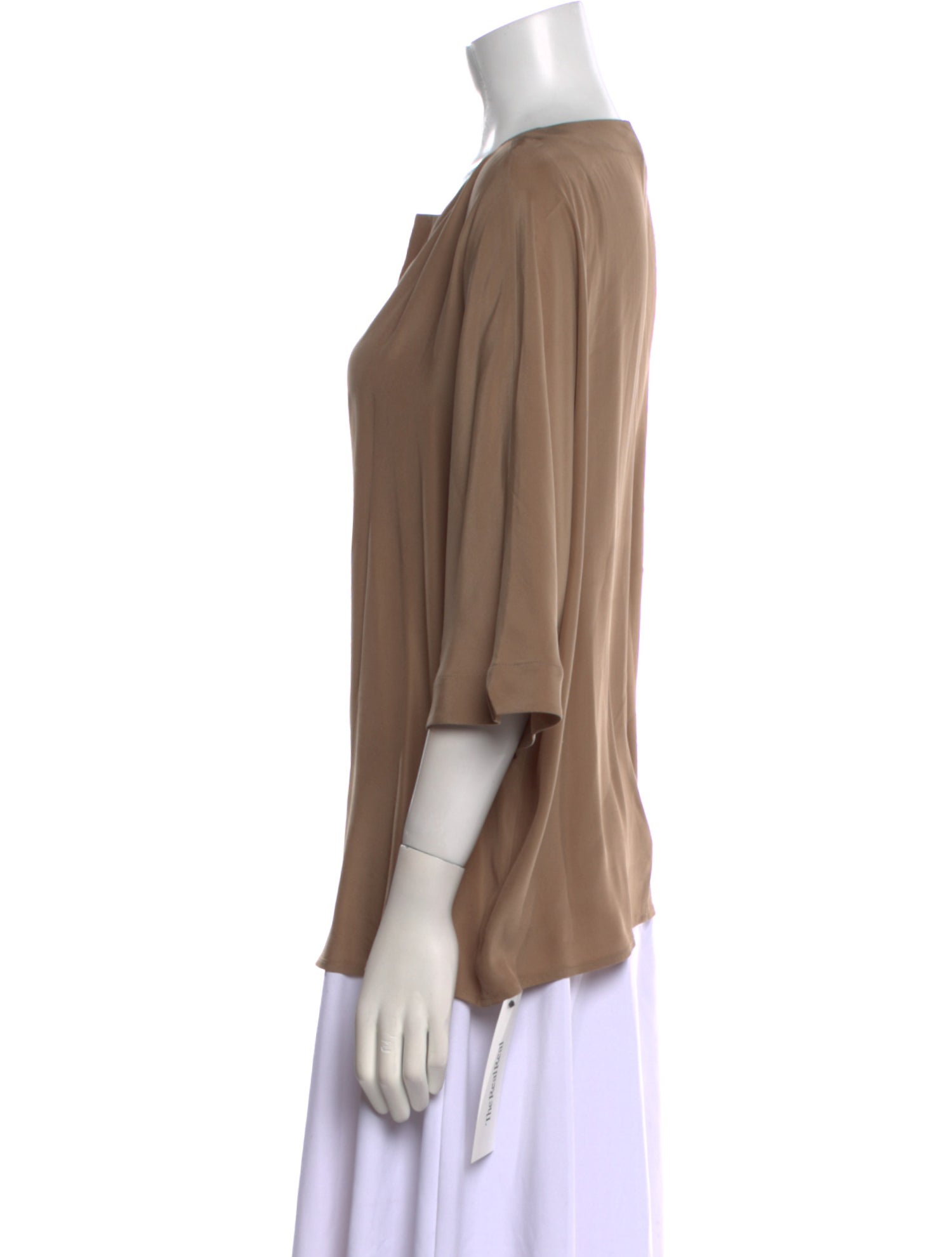 St. John V-Neck Three-Quarter Sleeve Blouse