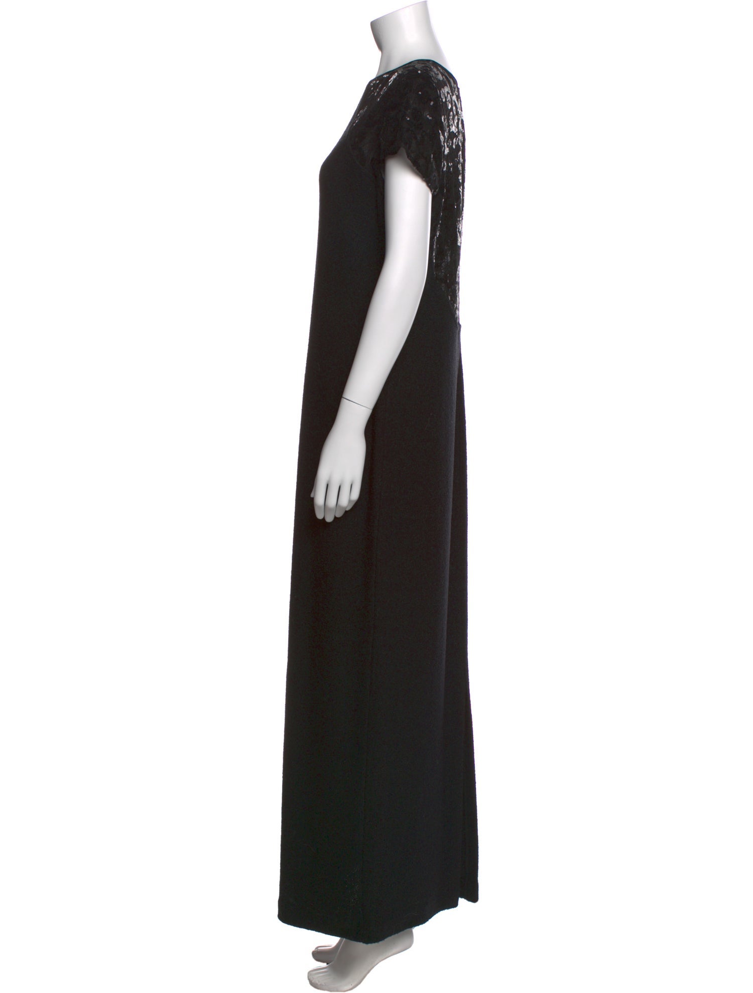 St. John Crew Neck Long Dress