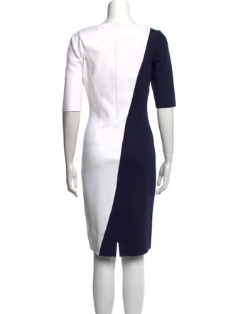 St. John One-Shoulder Knee-Length Dress