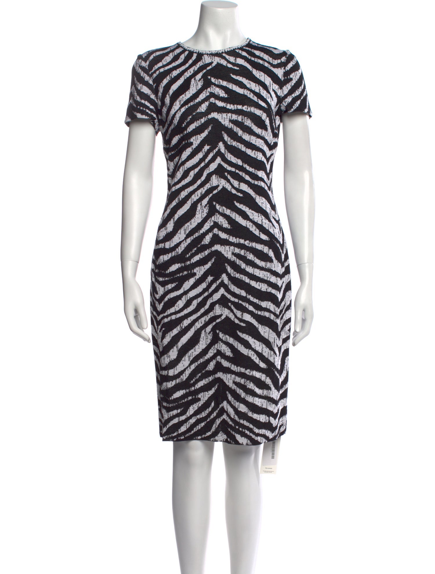 St. John Animal Print Knee-Length Dress
