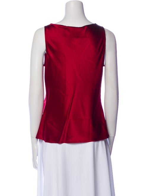 St. John Silk Cowl Neck Top