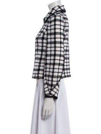 St. John Plaid Print Blazer