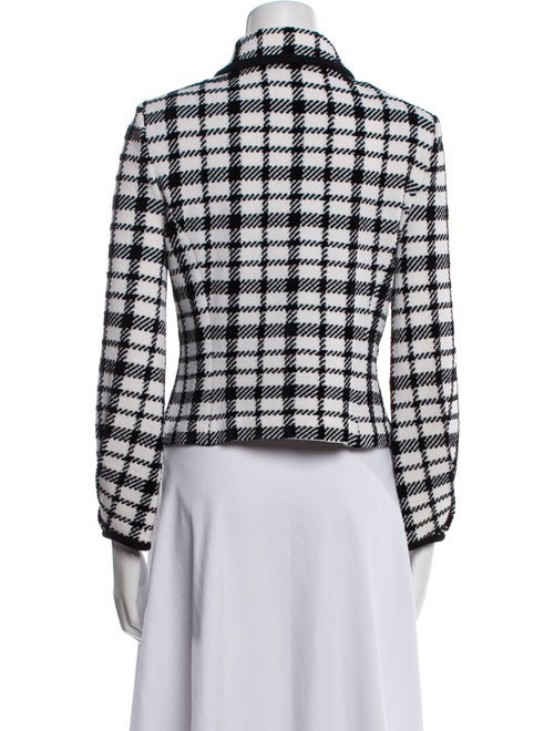 St. John Plaid Print Blazer