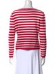 St. John Wool Striped Top