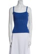 St. John Square Neckline Sleeveless Top