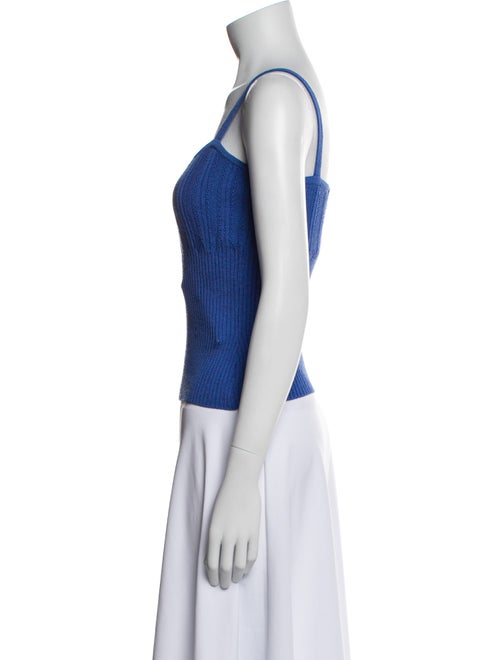 St. John Square Neckline Sleeveless Top