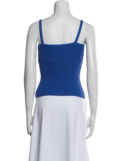 St. John Square Neckline Sleeveless Top