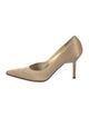 St. John Leather Crystal Embellishments Pumps