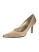 St. John Leather Crystal Embellishments Pumps