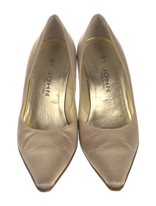 St. John Leather Crystal Embellishments Pumps