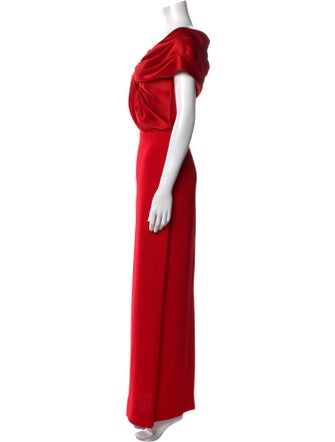 St. John V-Neck Long Dress