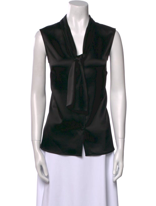 St. John Cowl Neck Short Sleeve Top