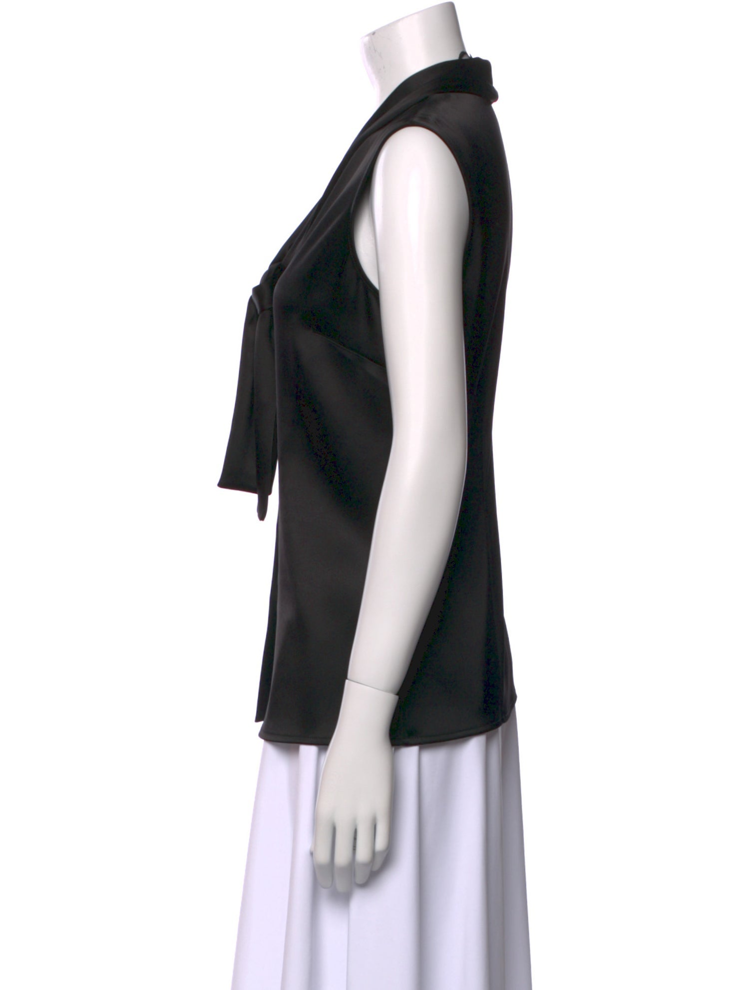 St. John Cowl Neck Short Sleeve Top