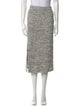 St. John Tweed Pattern Midi Length Skirt