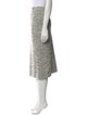 St. John Tweed Pattern Midi Length Skirt