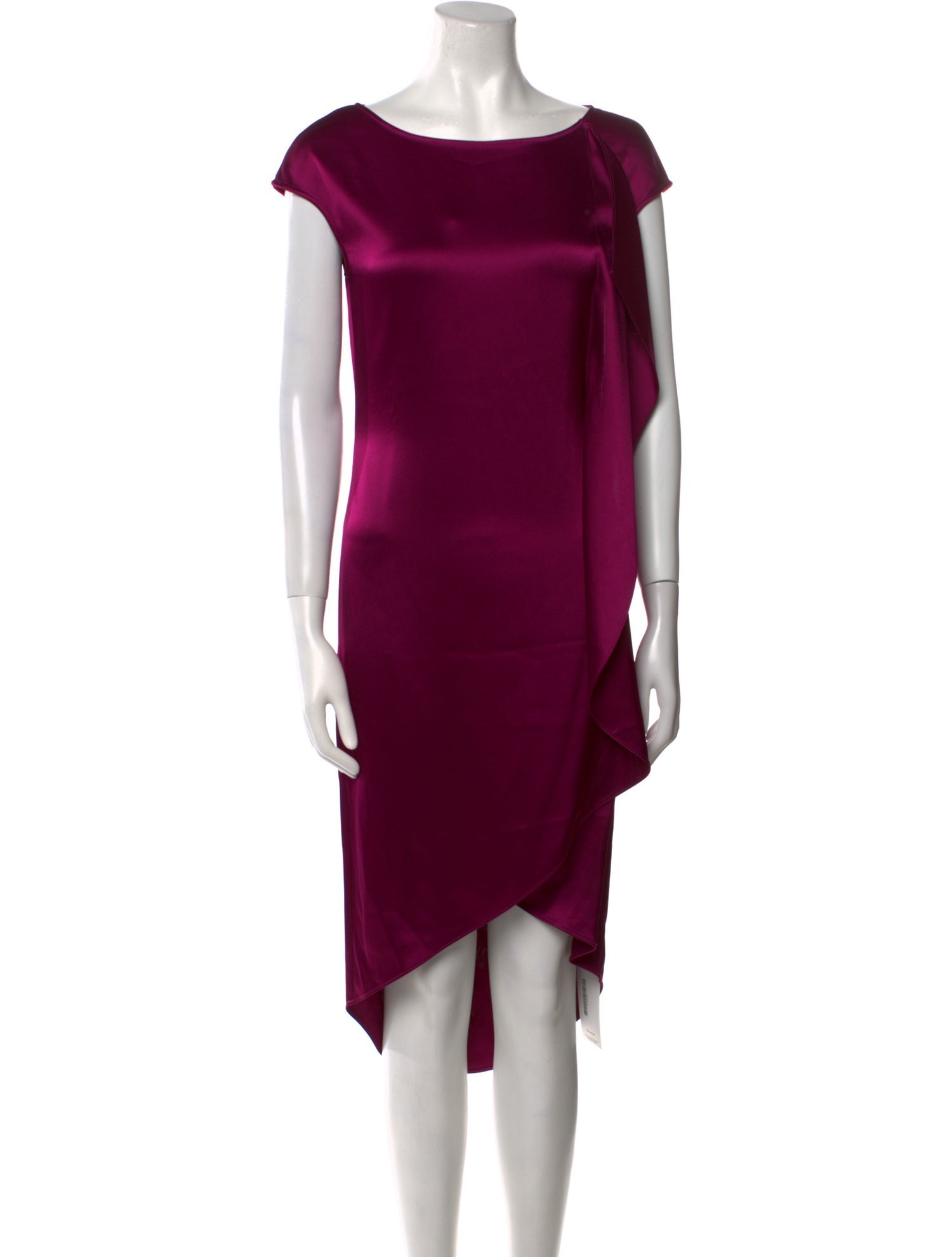 St. John Bateau Neckline Midi Length Dress