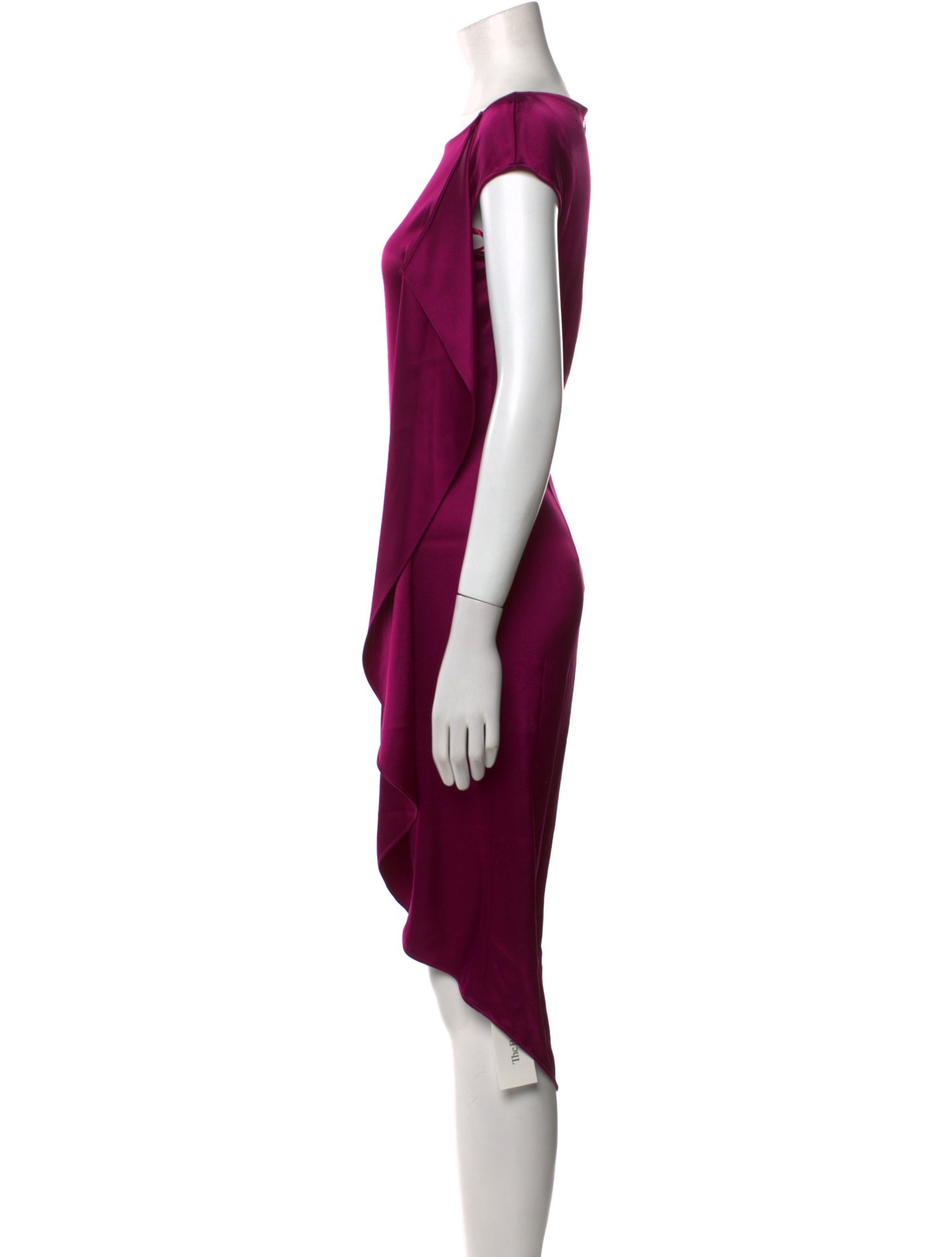 St. John Bateau Neckline Midi Length Dress