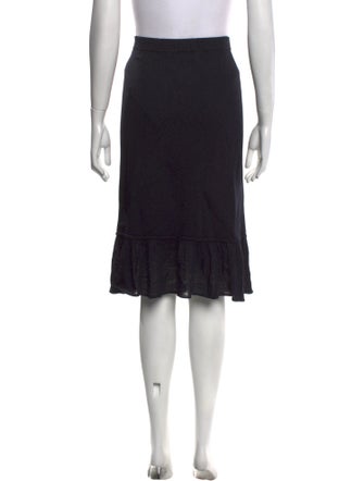 St. John Ruffle Embellishment Knee-Length Skirt