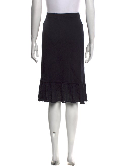 St. John Ruffle Embellishment Knee-Length Skirt