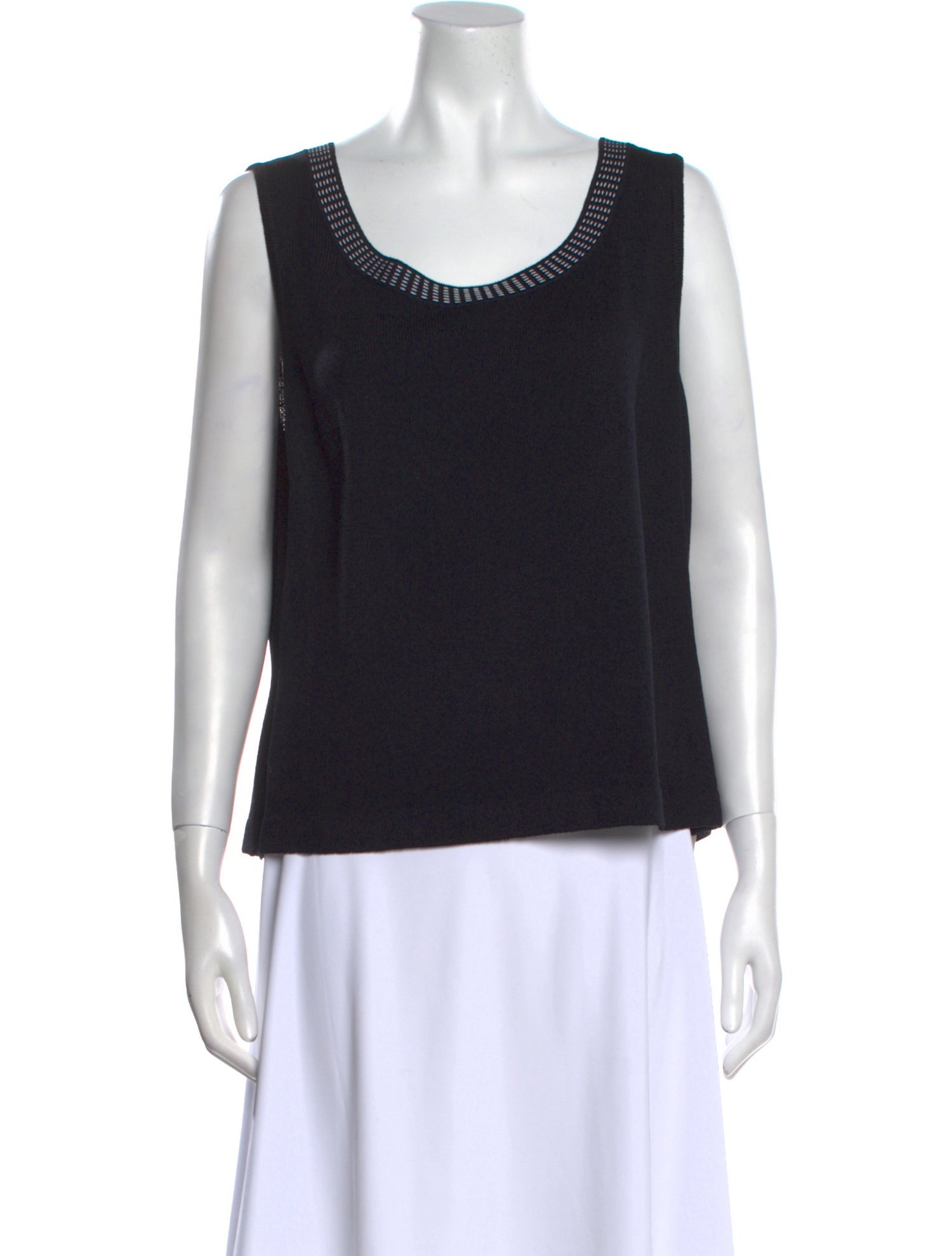 St. John Wool Scoop Neck Top