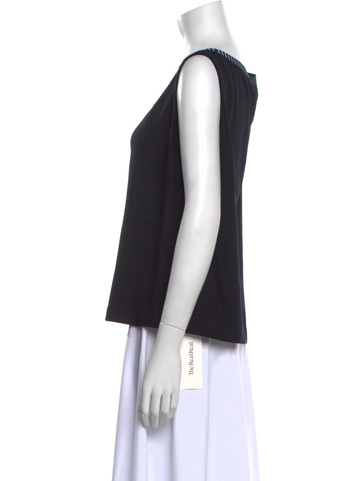 St. John Wool Scoop Neck Top