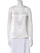 St. John Silk Scoop Neck Top