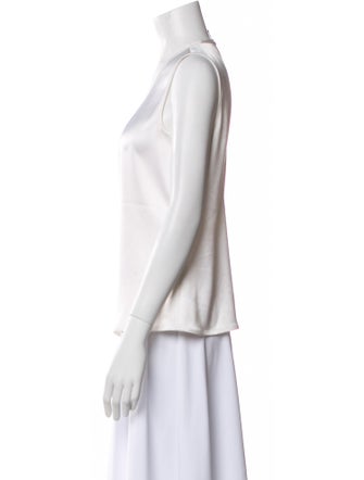 St. John Silk Scoop Neck Top