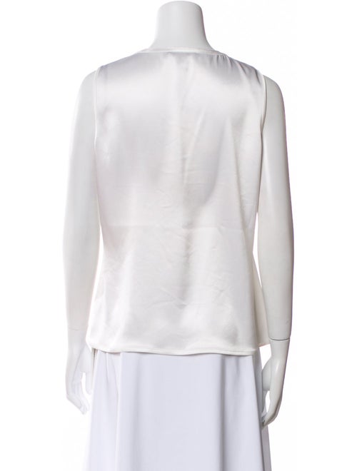 St. John Silk Scoop Neck Top