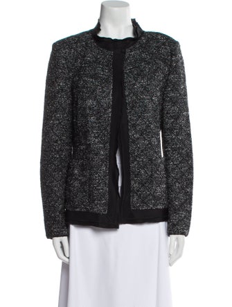 St. John Wool Printed Evening Jacket
