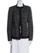 St. John Wool Printed Evening Jacket