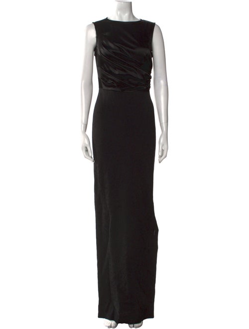 St. John Bateau Neckline Long Dress