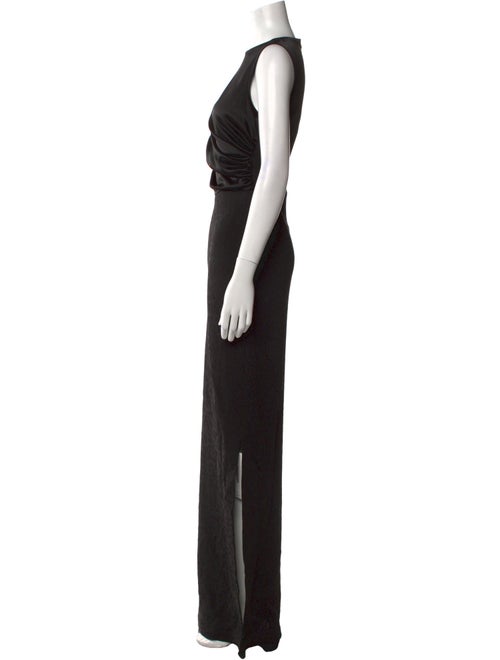 St. John Bateau Neckline Long Dress