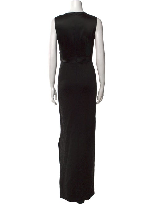 St. John Bateau Neckline Long Dress