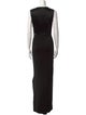 St. John Bateau Neckline Long Dress