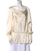 St. John Silk Cowl Neck Tunic