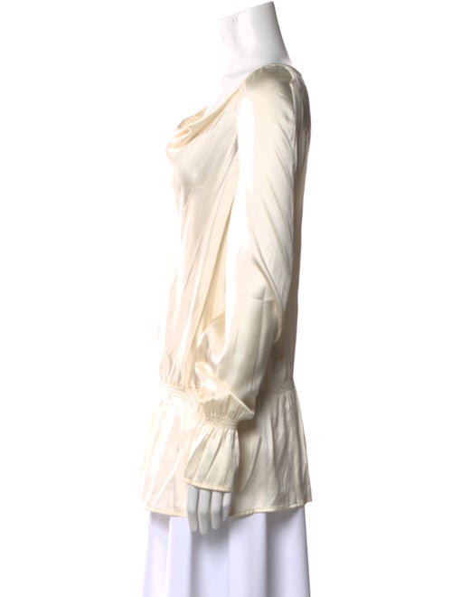 St. John Silk Cowl Neck Tunic