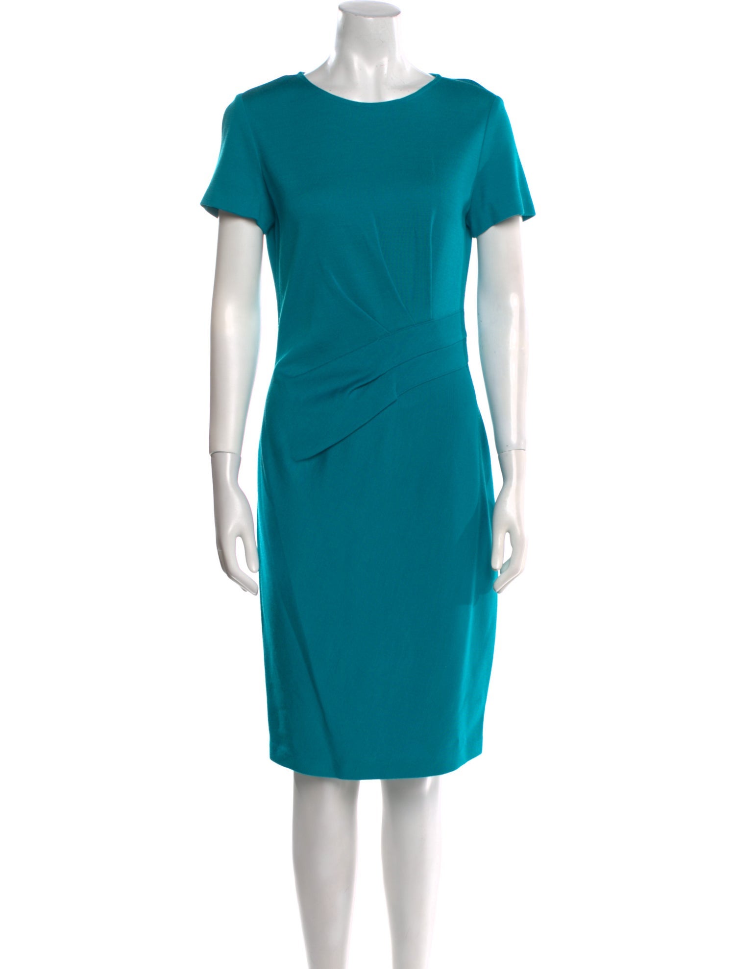 St. John Wool Midi Length Dress