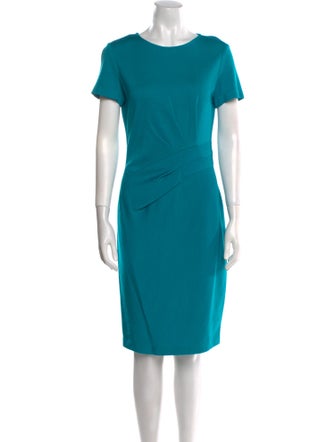 St. John Wool Midi Length Dress